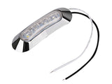 12V / 24V White LED Caravan Truck Trailer Side Marker Light E-Marked