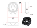 Oil Pressure Gauge Oil Filter Sandwich Plate Adapter 1/8 NPT