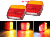 2pcs 12V 26 LED Truck Trailer Tail Lights Taillight Brake Lights