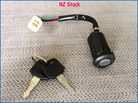 4 Wire Ignition Key Barrel Switch 50cc 110cc 125cc 250cc Pit Dirt Bike ATV Quad