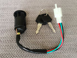 4 Wire Ignition Key Barrel Switch 50cc 110cc 125cc 250cc Pit Dirt Bike ATV Quad