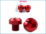 2pcs Motorcycle Mirror Hole Plugs Screws Bolts M10x1.25