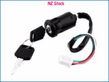 4 Wire Ignition Key Switch for ATV Quad Go Kart Moped Scooter