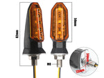 2 x LED Motorcycle Turn Signal Indicator Blinker Honda Suzuki Yamaha E-Marked