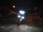 2pcs LED Angel Eye Motorcycle Headlight DRL Spotlight Fog Light & ON/OFF Switch