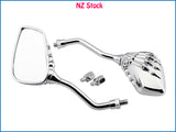 A Pair of 8mm 10mm Scooter Motorcycle Mirrors