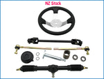 110cc Go Kart Steering Wheel Tie Rod Rack Set 320mm Gear Rack Pinion