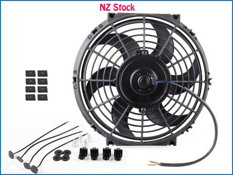 12V 10" Pull / Push Radiator Fan w/ Mounting Kit
