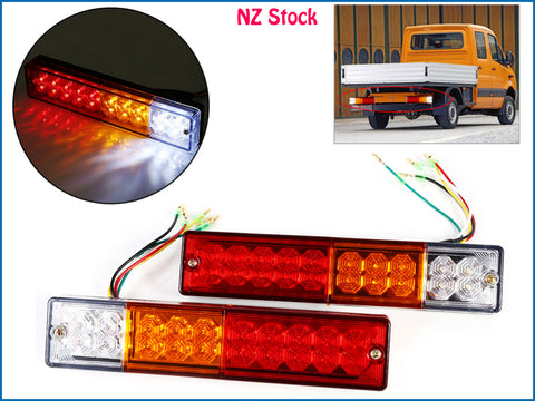 2 x 12V Truck Trailer LED Taillight Tail Light Brake Light